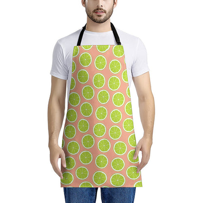 Cute Lime Pattern Print Apron