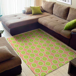 Cute Lime Pattern Print Area Rug