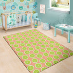 Cute Lime Pattern Print Area Rug