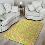 Cute Lime Pattern Print Area Rug