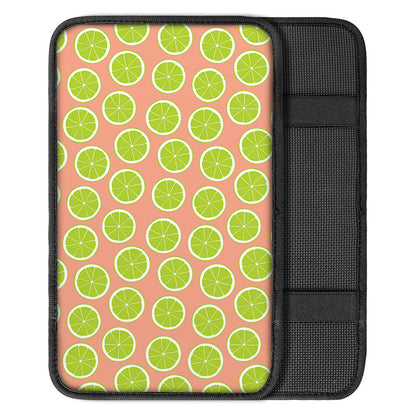Cute Lime Pattern Print Car Center Console Cover
