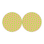 Cute Lime Pattern Print Car Coasters