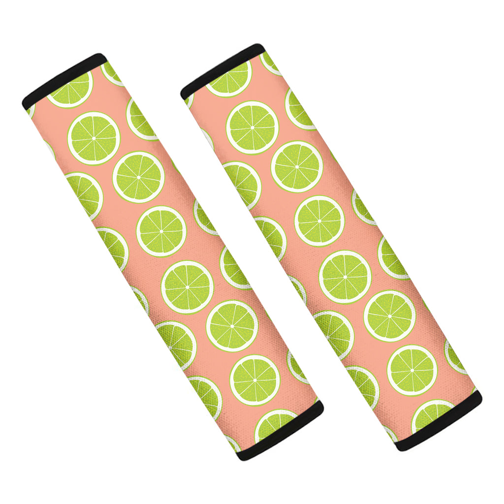 Cute Lime Pattern Print Car Seat Belt Covers
