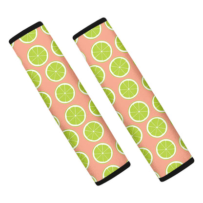 Cute Lime Pattern Print Car Seat Belt Covers