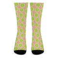 Cute Lime Pattern Print Crew Socks