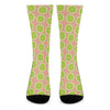 Cute Lime Pattern Print Crew Socks