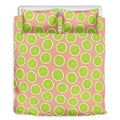 Cute Lime Pattern Print Duvet Cover Bedding Set