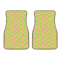Cute Lime Pattern Print Front Car Floor Mats