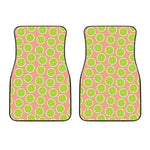 Cute Lime Pattern Print Front Car Floor Mats