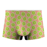 Cute Lime Pattern Print Men's Boxer Briefs