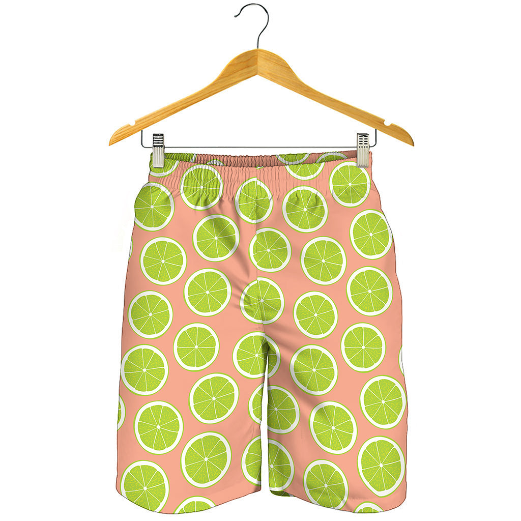 Cute Lime Pattern Print Men's Shorts