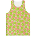 Cute Lime Pattern Print Men's Tank Top