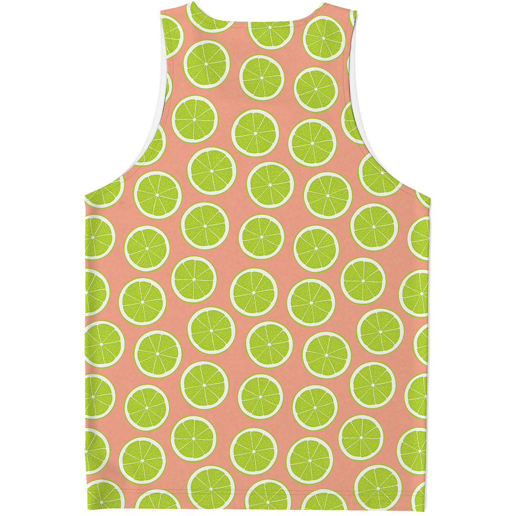 Cute Lime Pattern Print Men's Tank Top