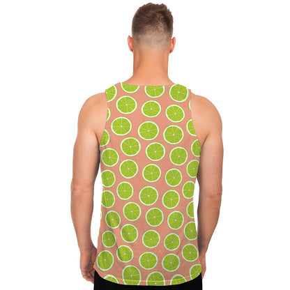Cute Lime Pattern Print Men's Tank Top