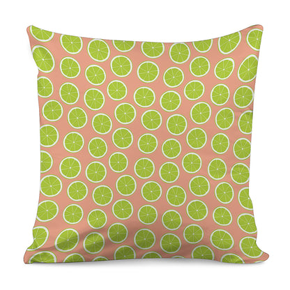 Cute Lime Pattern Print Pillow Cover