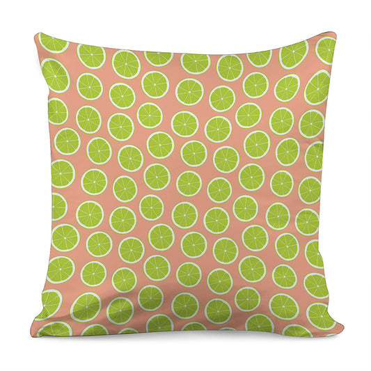 Cute Lime Pattern Print Pillow Cover