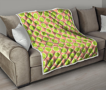 Cute Lime Pattern Print Quilt