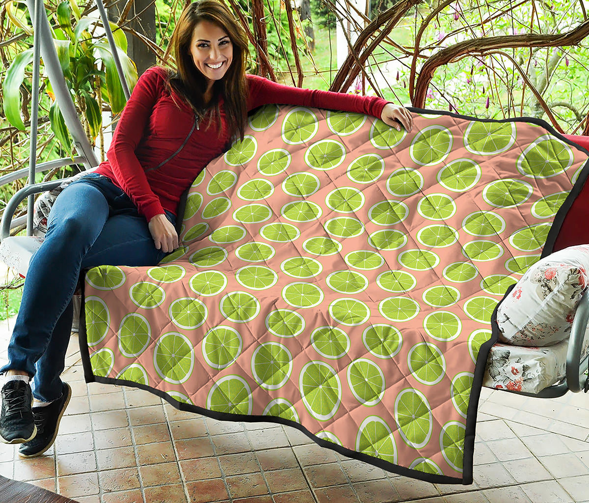 Cute Lime Pattern Print Quilt