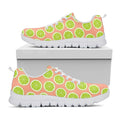 Cute Lime Pattern Print White Running Shoes