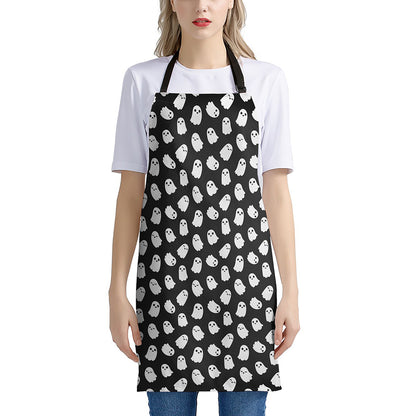 Cute Little Ghost Pattern Print Apron