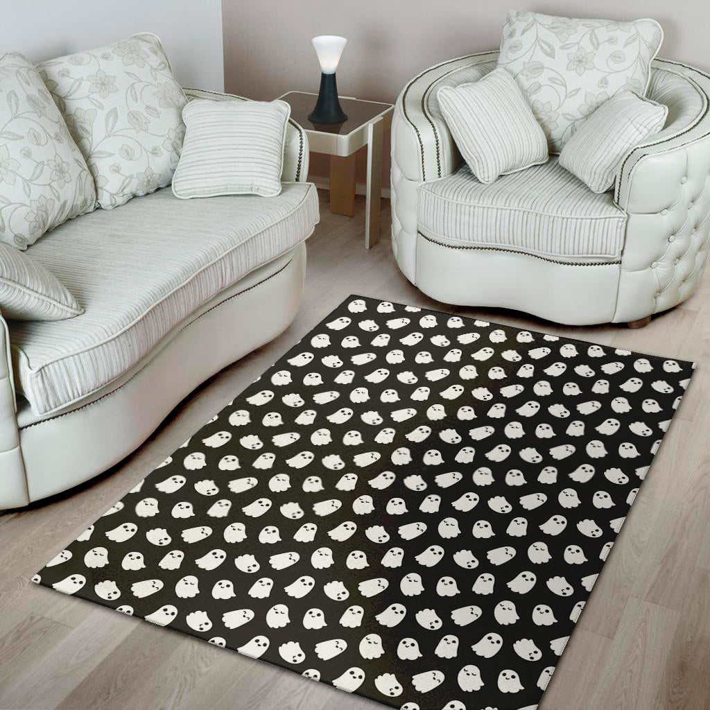 Cute Little Ghost Pattern Print Area Rug