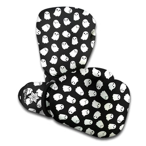 Cute Little Ghost Pattern Print Boxing Gloves