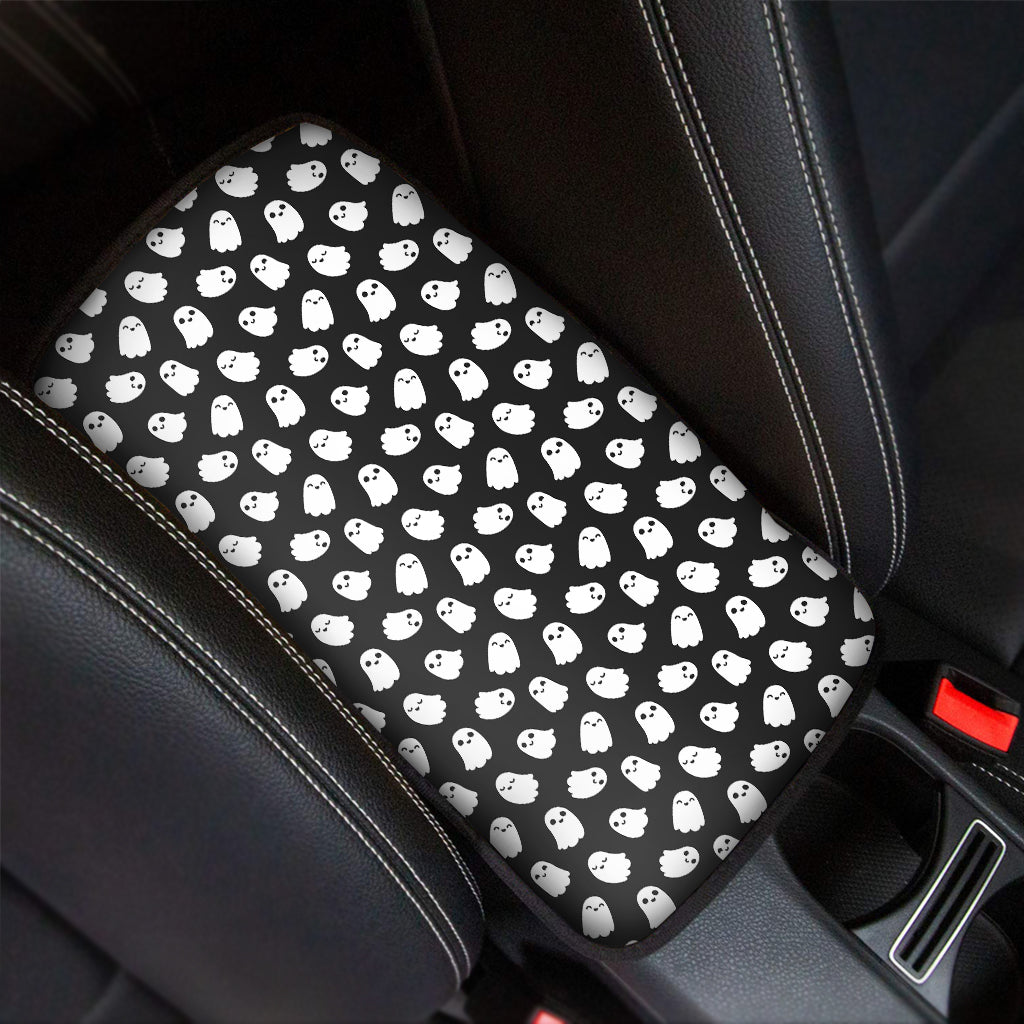 Cute Little Ghost Pattern Print Car Center Console Cover