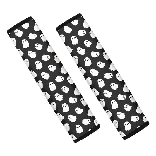 Cute Little Ghost Pattern Print Car Seat Belt Covers