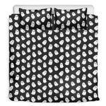 Cute Little Ghost Pattern Print Duvet Cover Bedding Set