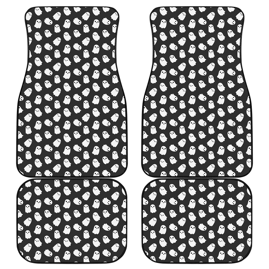 Cute Little Ghost Pattern Print Front and Back Car Floor Mats