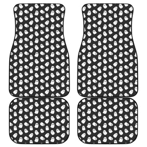 Cute Little Ghost Pattern Print Front and Back Car Floor Mats