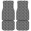 Cute Little Ghost Pattern Print Front and Back Car Floor Mats