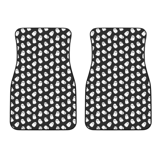 Cute Little Ghost Pattern Print Front Car Floor Mats