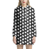 Cute Little Ghost Pattern Print Hoodie Dress