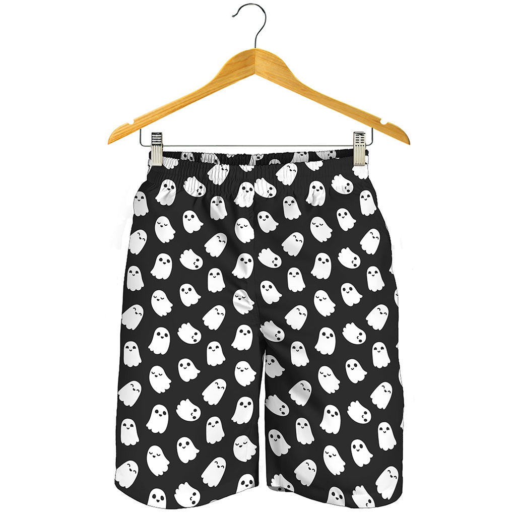 Cute Little Ghost Pattern Print Men's Shorts