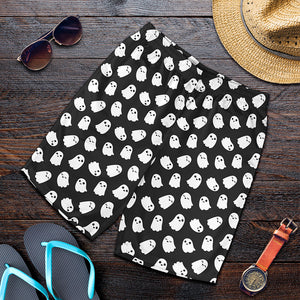 Cute Little Ghost Pattern Print Men's Shorts