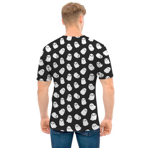 Cute Little Ghost Pattern Print Men's T-Shirt