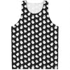 Cute Little Ghost Pattern Print Men's Tank Top