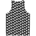 Cute Little Ghost Pattern Print Men's Tank Top