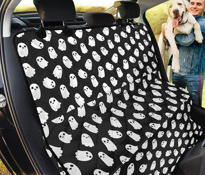 Cute Little Ghost Pattern Print Pet Car Back Seat Cover