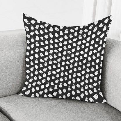 Cute Little Ghost Pattern Print Pillow Cover