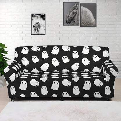 Cute Little Ghost Pattern Print Sofa Cover