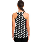 Cute Little Ghost Pattern Print Women's Racerback Tank Top