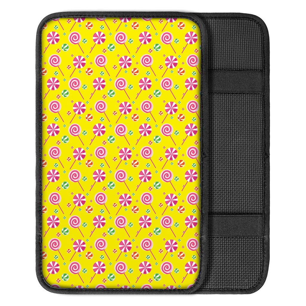 Cute Lollipop Pattern Print Car Center Console Cover