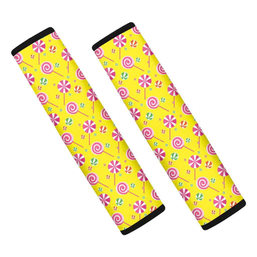 Cute Lollipop Pattern Print Car Seat Belt Covers