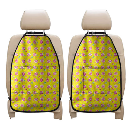 Cute Lollipop Pattern Print Car Seat Organizers