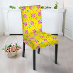Cute Lollipop Pattern Print Dining Chair Slipcover