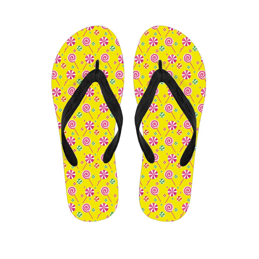 Cute Lollipop Pattern Print Flip Flops