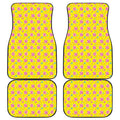 Cute Lollipop Pattern Print Front and Back Car Floor Mats