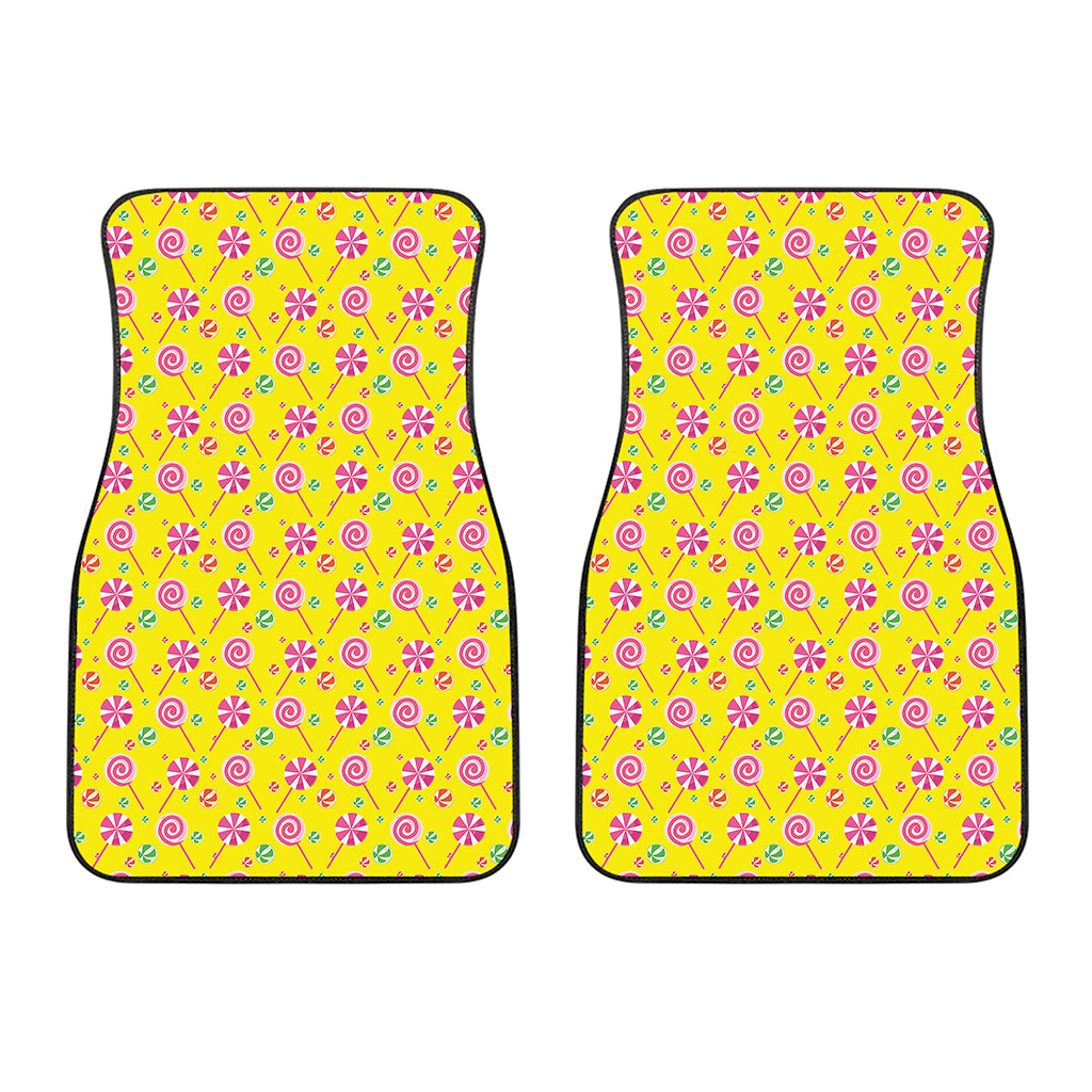 Cute Lollipop Pattern Print Front Car Floor Mats
